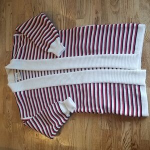 (M) Chori Striped Duster Cardigan Knit Cozy Grannycore Vintage Cottagecore